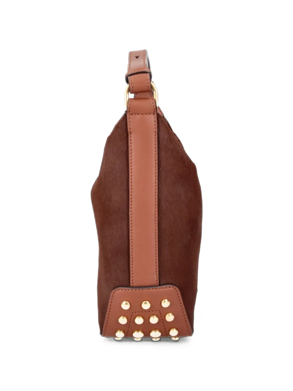 Tod's Shopper met kalfshaar Bruin