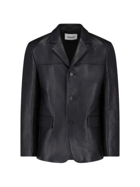TONYWACK button-up leather jacket