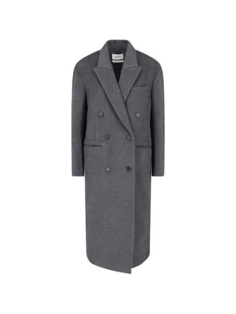 Low Classic double-breasted peak-lapel coat