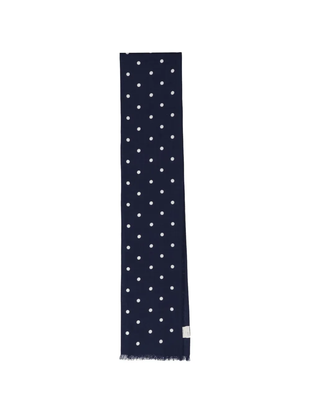 Destin Polka-dot Frayed-edge Scarf In Multi