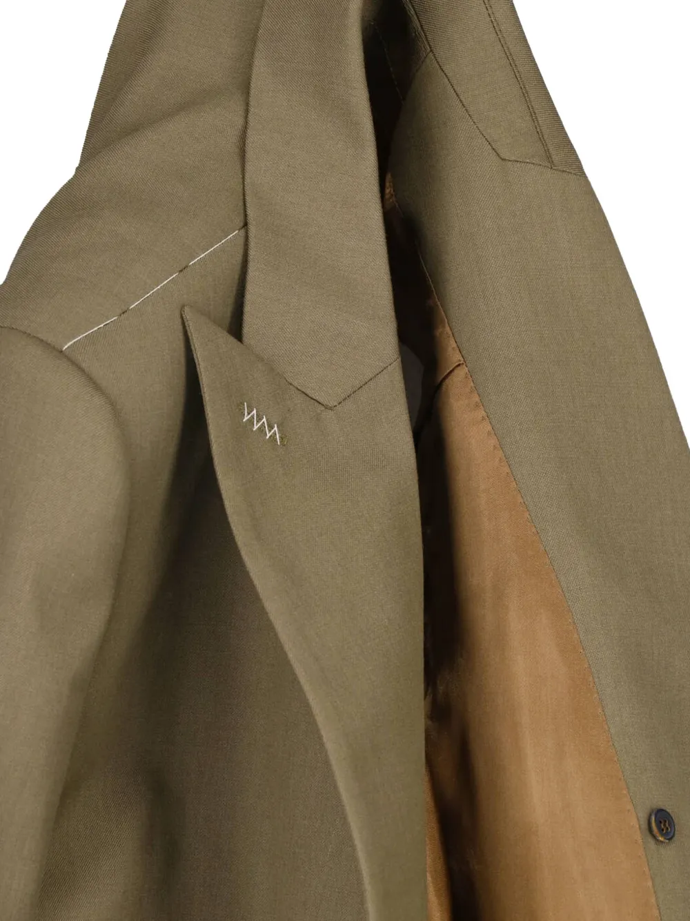 Max Mara Blazer met dubbele rij knopen van scheerwol Groen