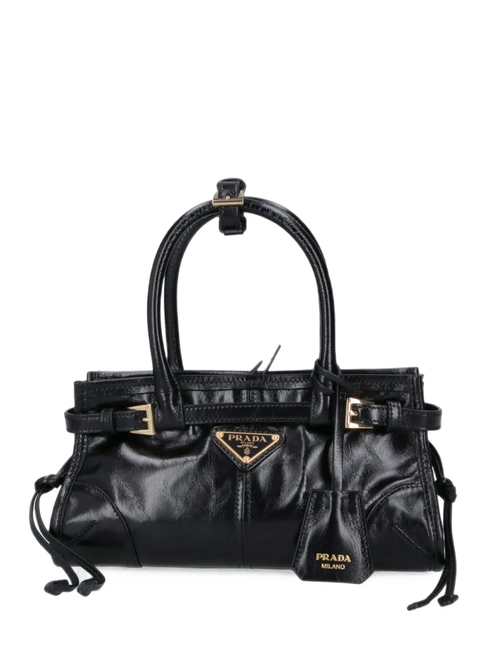 Prada Bonnie leren mini-tas Zwart