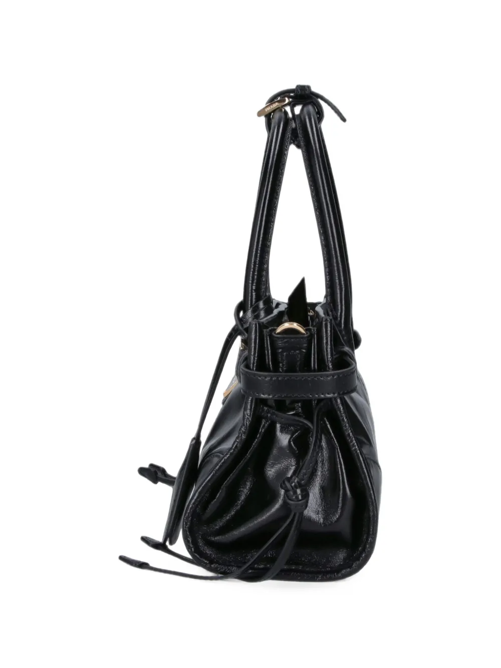 Prada Bonnie leren mini-tas Zwart