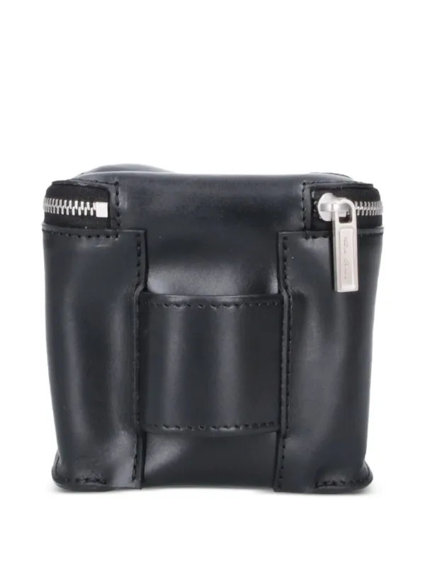 Rick Owens Small logo-embossed Wash Bag | Black | FARFETCH