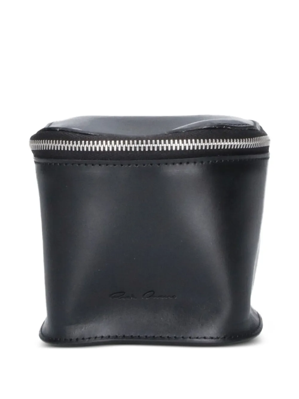 Rick Owens Small logo-embossed wash bag · One Size