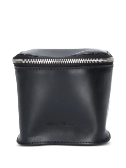 Rick Owens Small logo-embossed wash bag