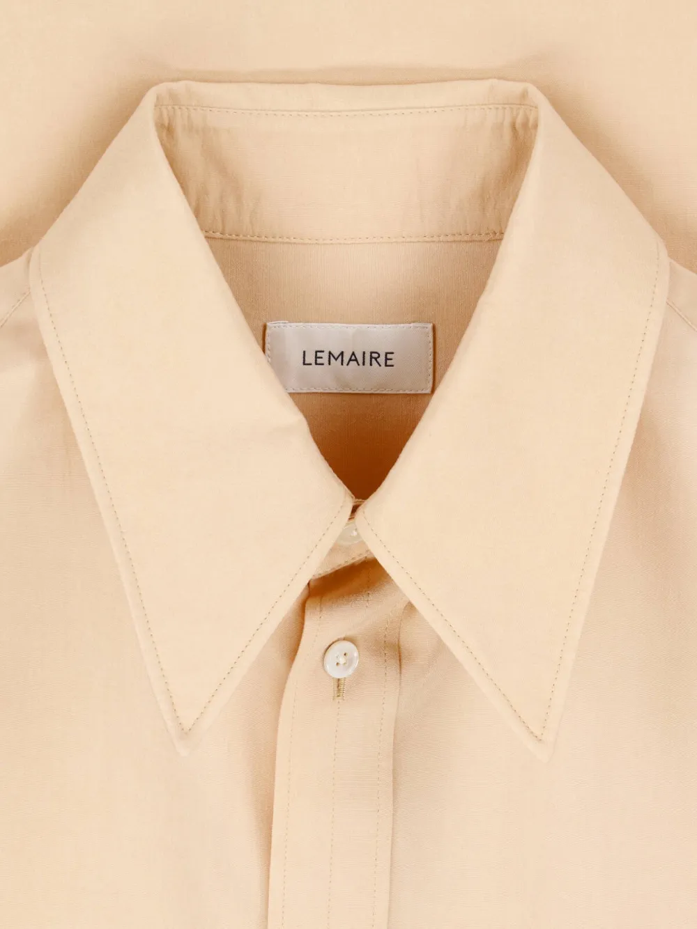 LEMAIRE Overhemd met puntige kraag Beige