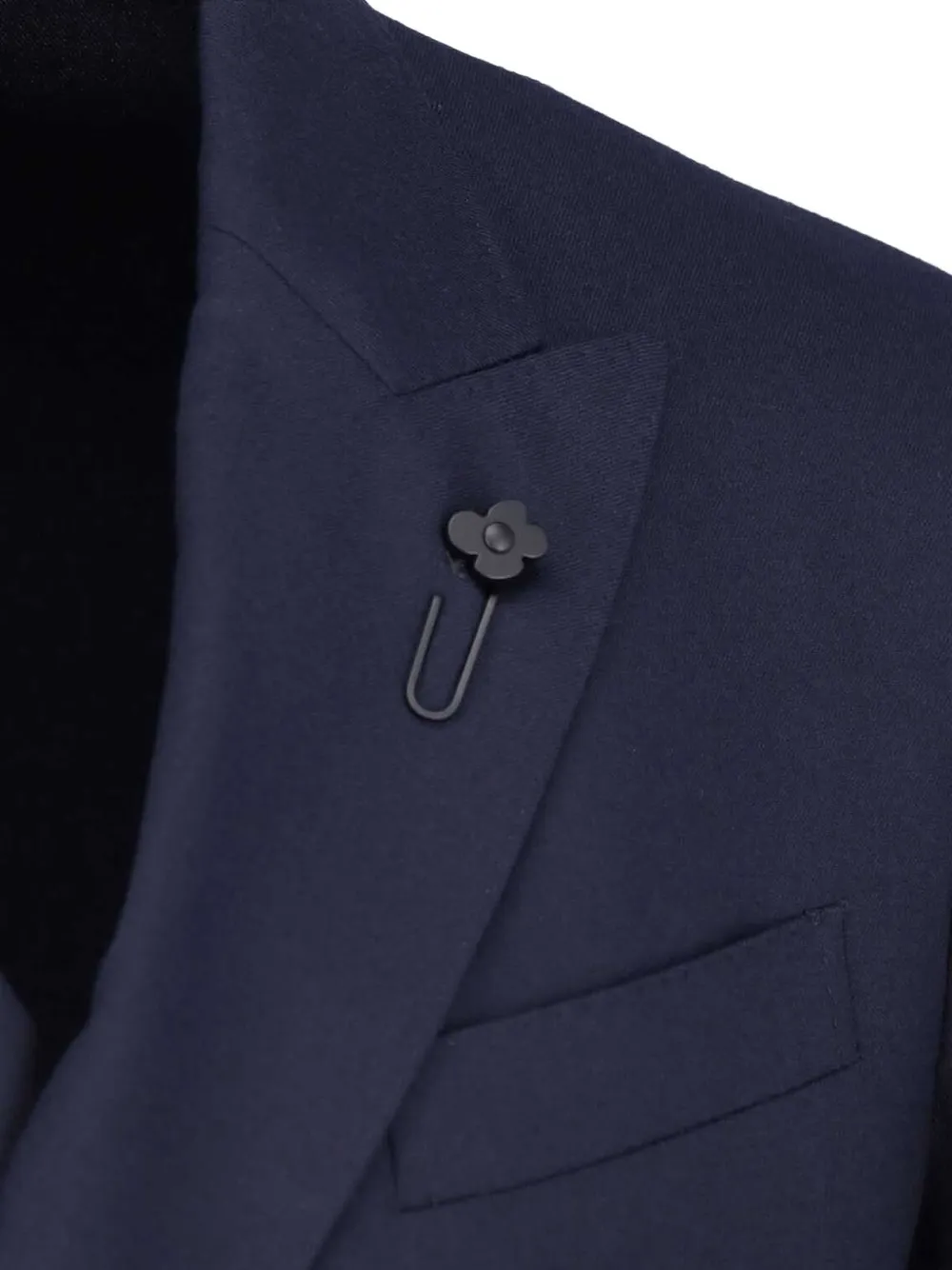 Lardini Pak met dubbele rij knopen Blauw