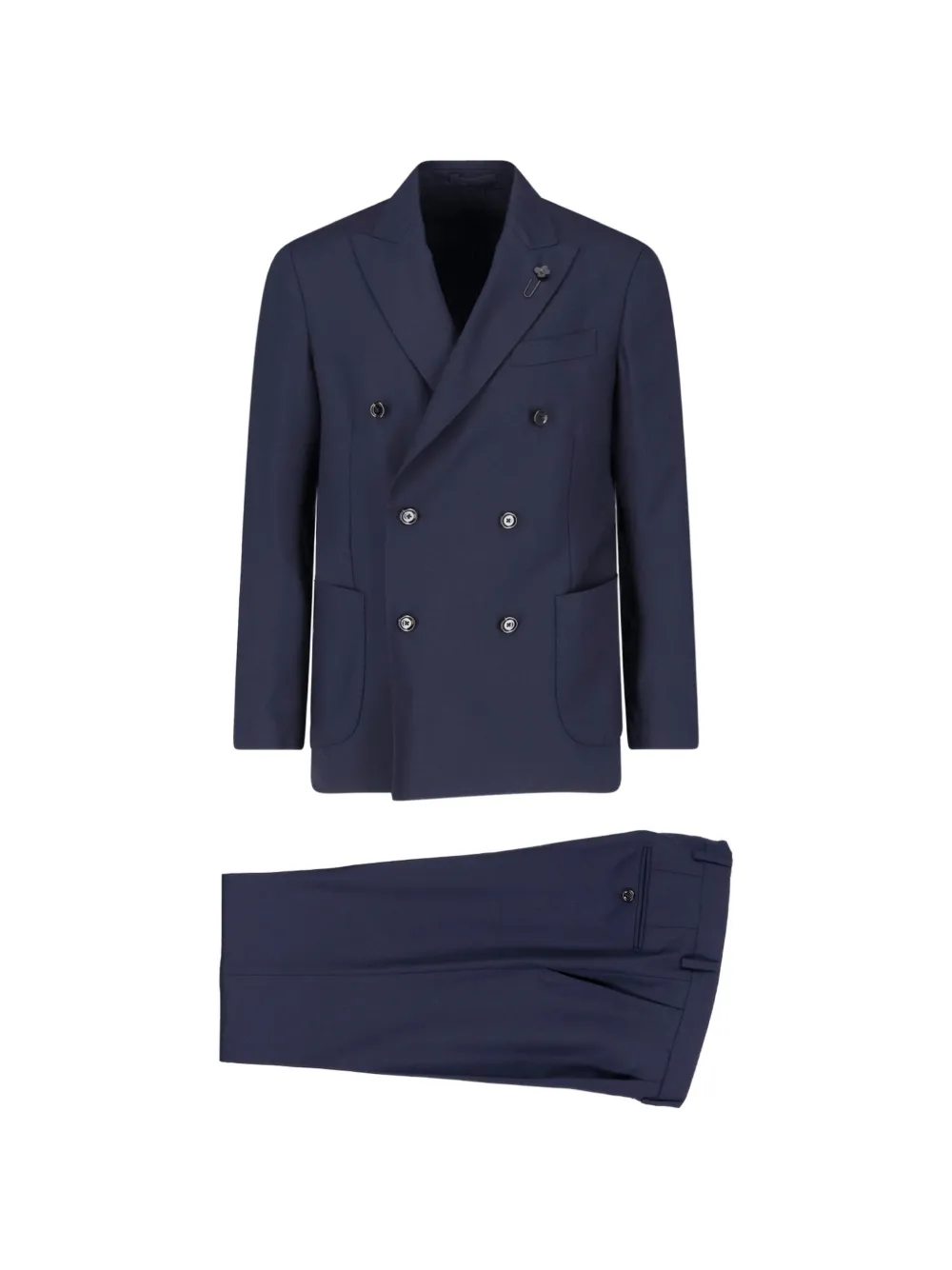 Lardini double-breasted suit - Blu