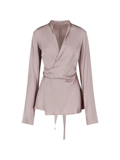 Rick Owens Laura wrap-style tie-fastening blouse
