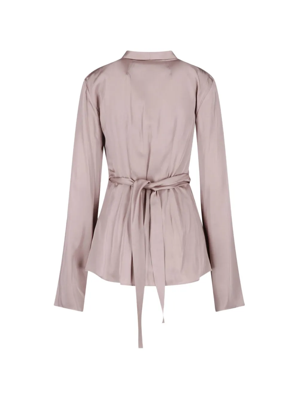 Rick Owens Laura blouse met striksluiting en wikkelstijl Roze