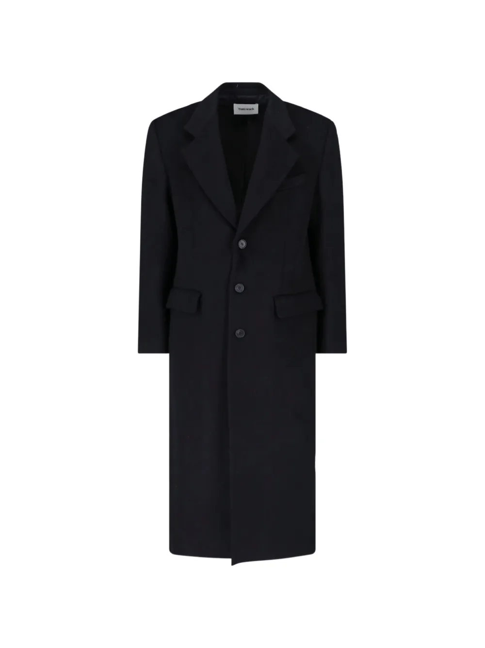 TONYWACK single-breasted notched-lapel coat - Nero