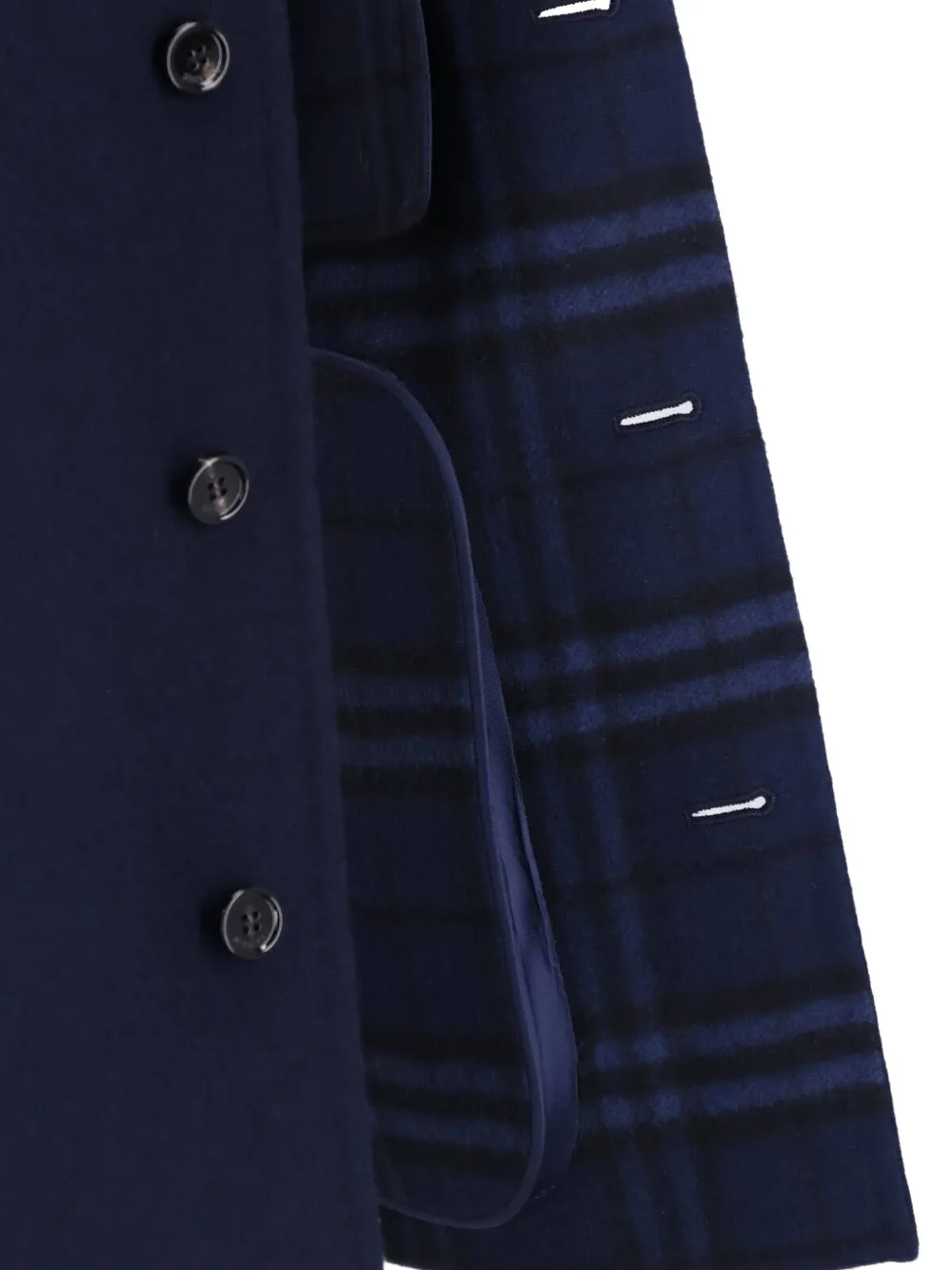 Burberry Thorn wollen shirtjack Blauw