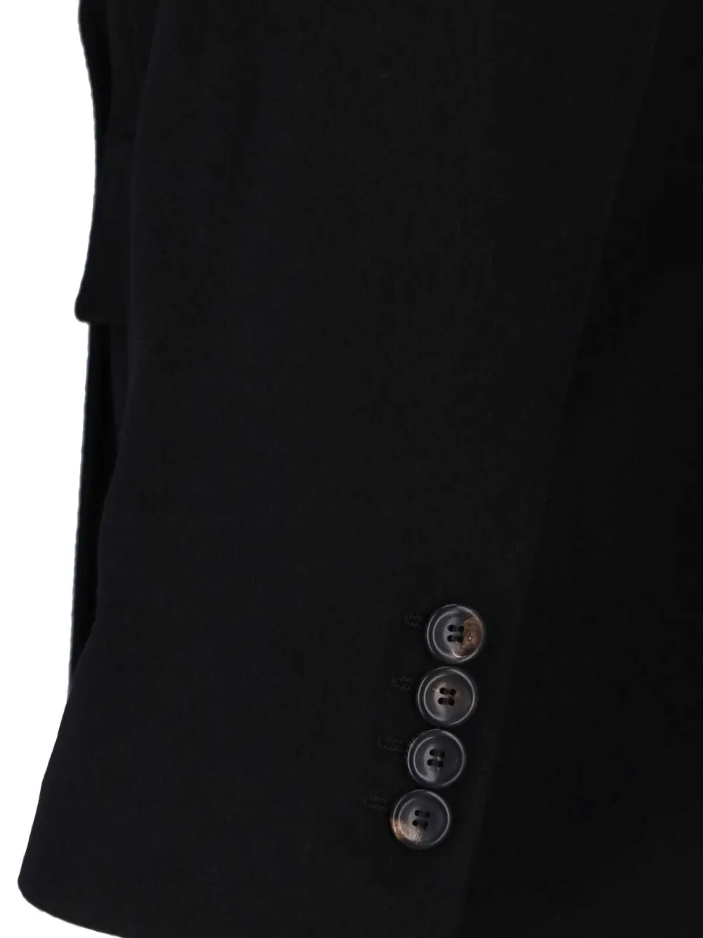 Max Mara Jack met dubbele rij knopen Zwart