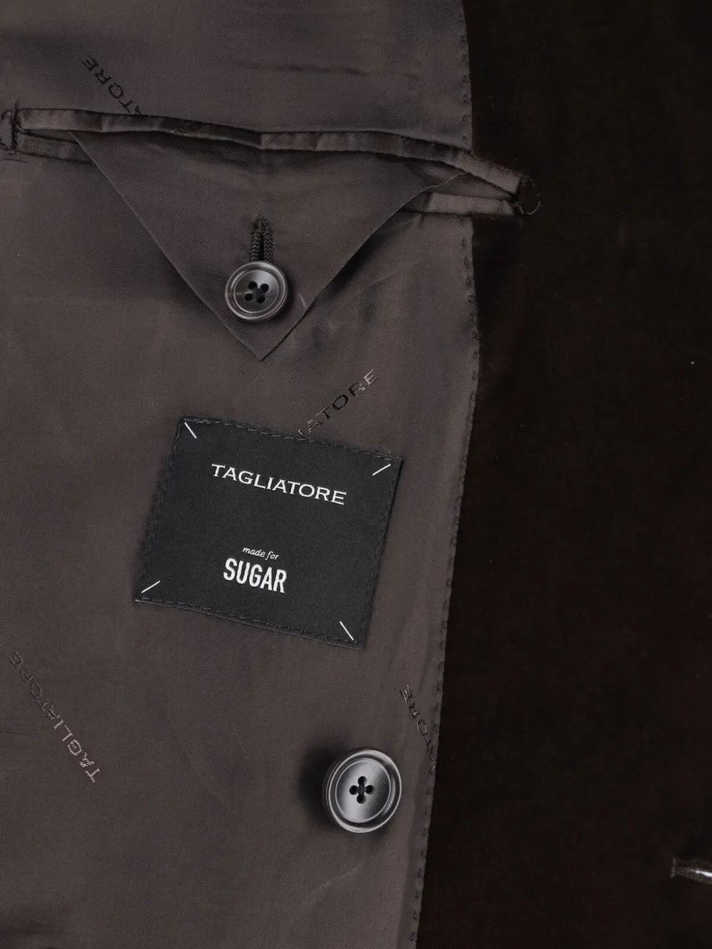 Tagliatore double-breasted velvet blazer Bruin