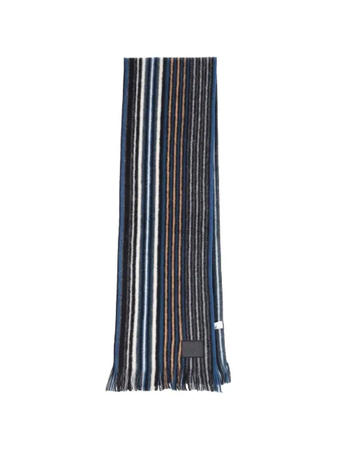 Paul Smith striped fringed scarf