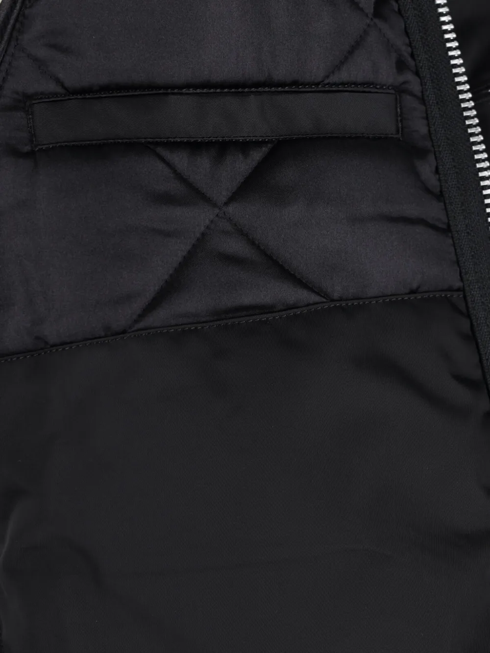 Junya Watanabe MAN faux-shearling collar epaulette jacket Zwart