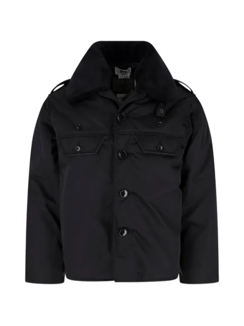 Junya Watanabe MAN faux-shearling collar epaulette jacket