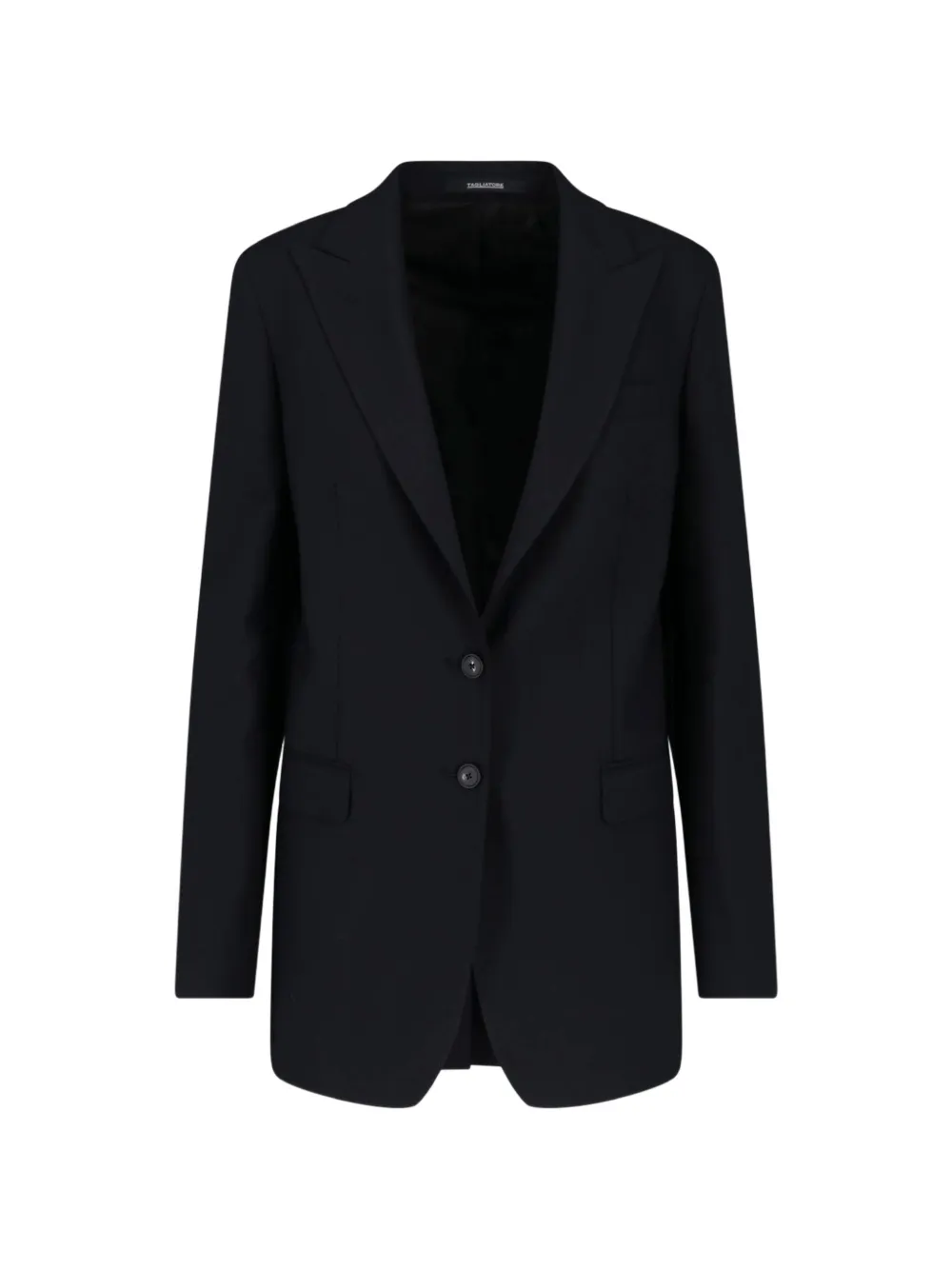 Tagliatore peak-lapels single-breasted jacket Zwart