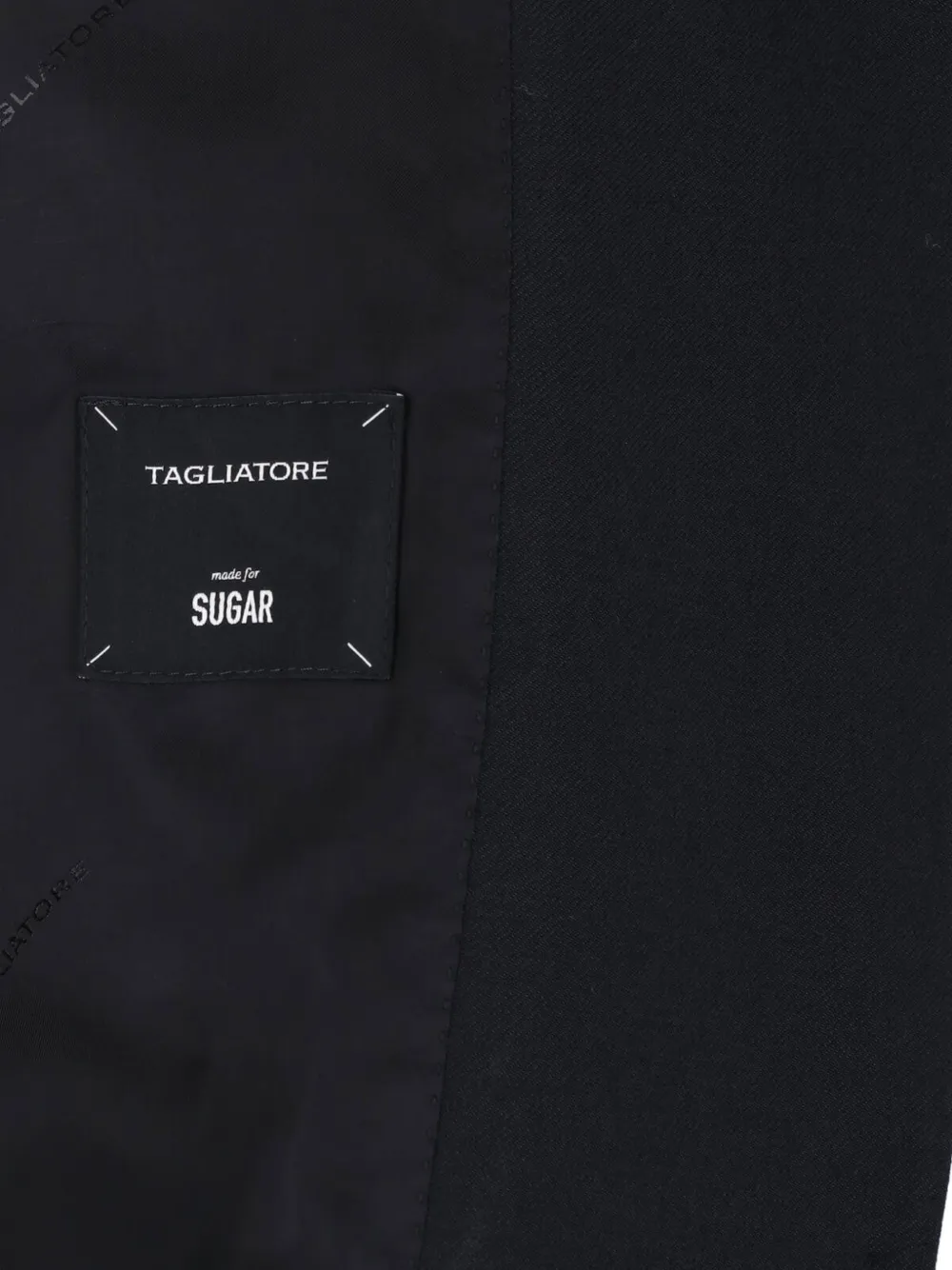 Tagliatore peak-lapels single-breasted jacket Zwart