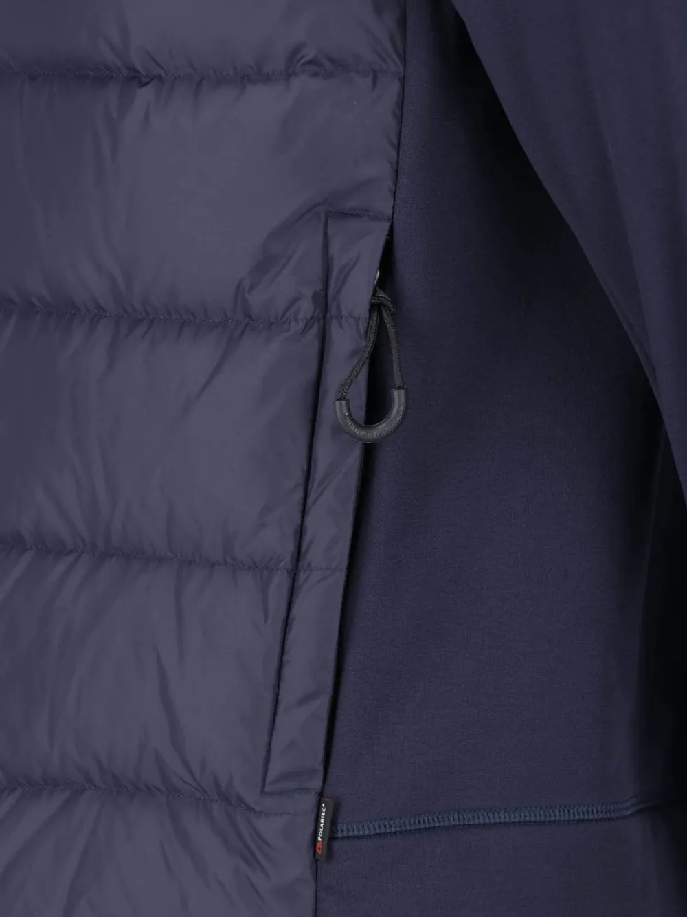 Moncler Grenoble Polartec quilted hooded padded jacket Blauw