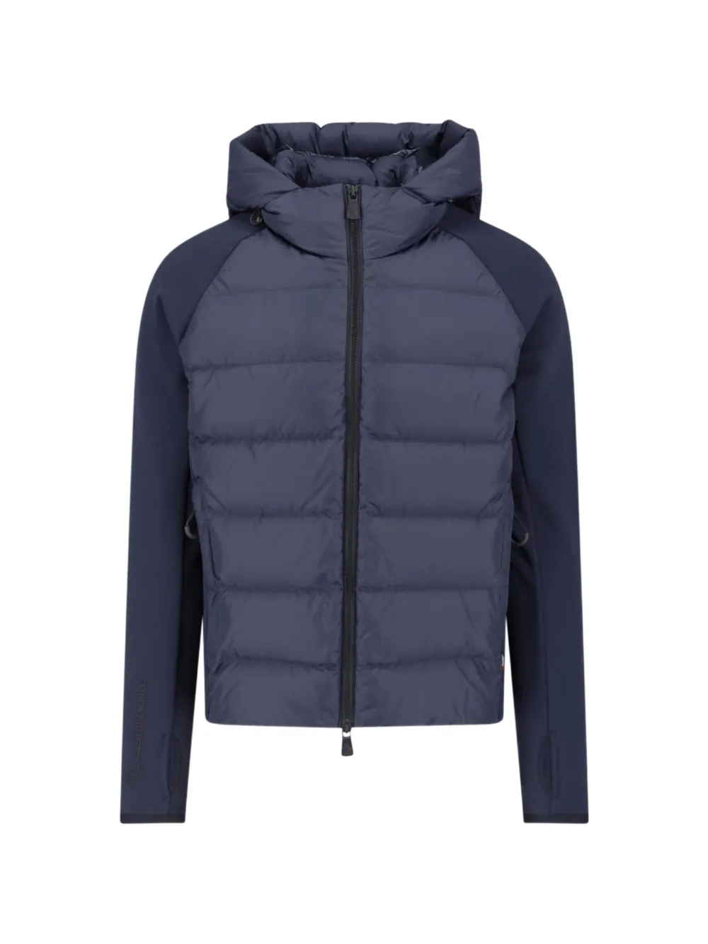 Moncler Grenoble Polartec quilted hooded padded jacket Blauw
