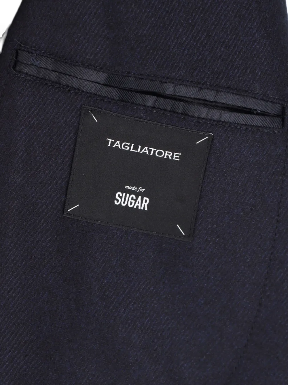 Tagliatore double-breasted peaked-lapels blazer Blauw