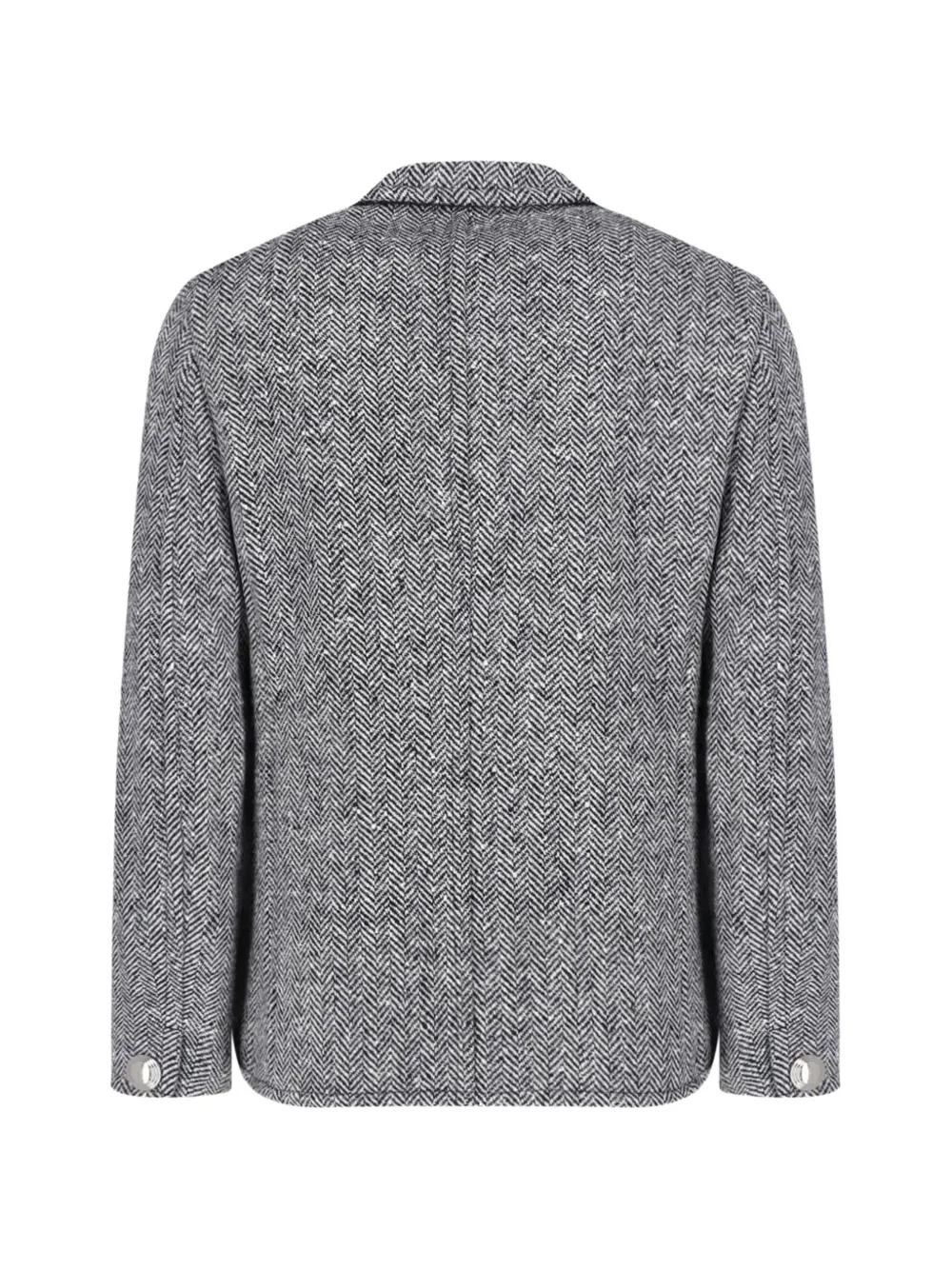 Junya Watanabe MAN Jack met visgraat-patroon en knoopsluiting Grijs