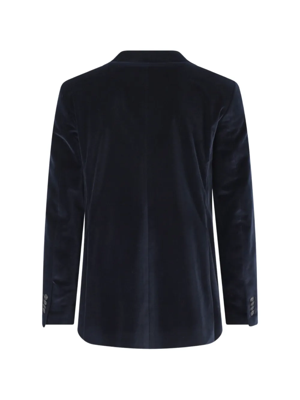 Tagliatore double-breasted velvet blazer Blauw