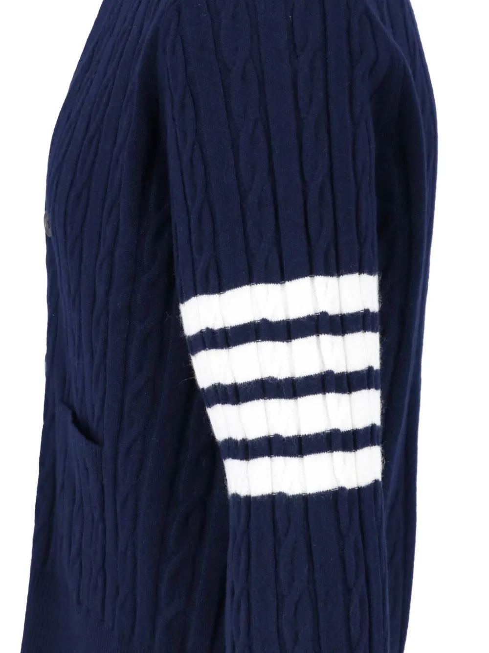 Thom Browne V-neck buttoned cardigan Blauw