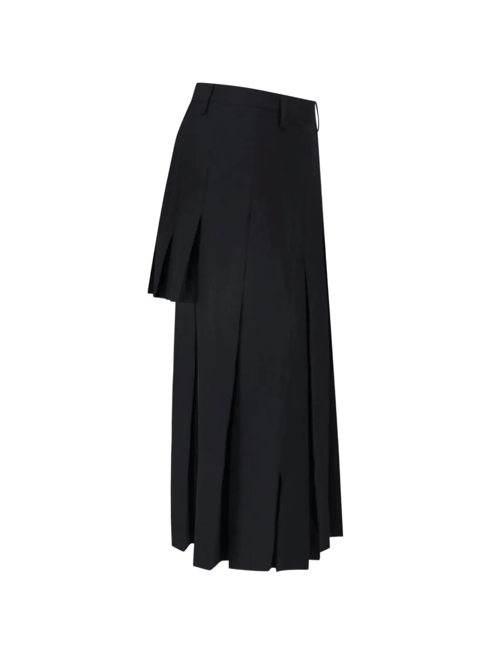 MM6 Maison Margiela Midi-plooirok Zwart