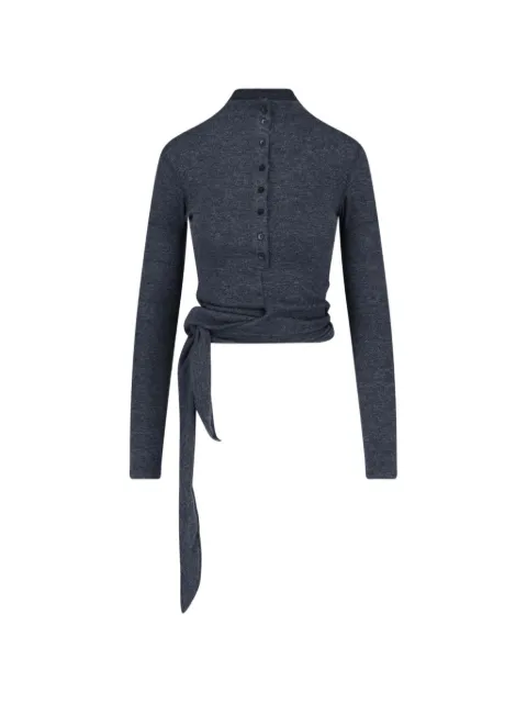 Low Classic button-up wrap-tie T-shirt