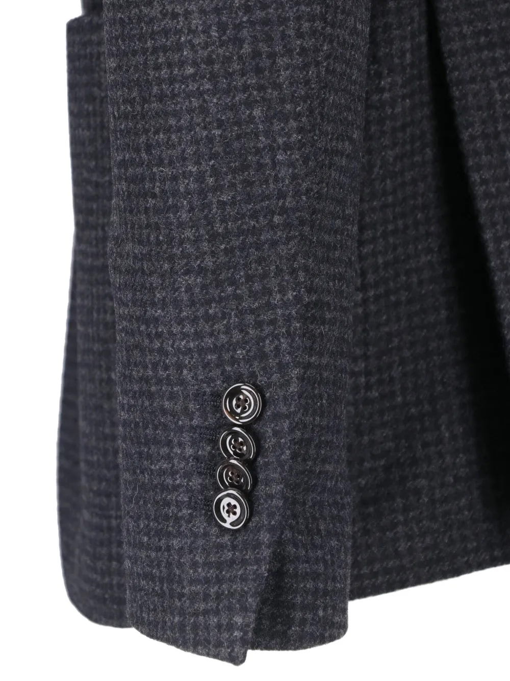 Lardini Geruite blazer met gekerfde revers Grijs