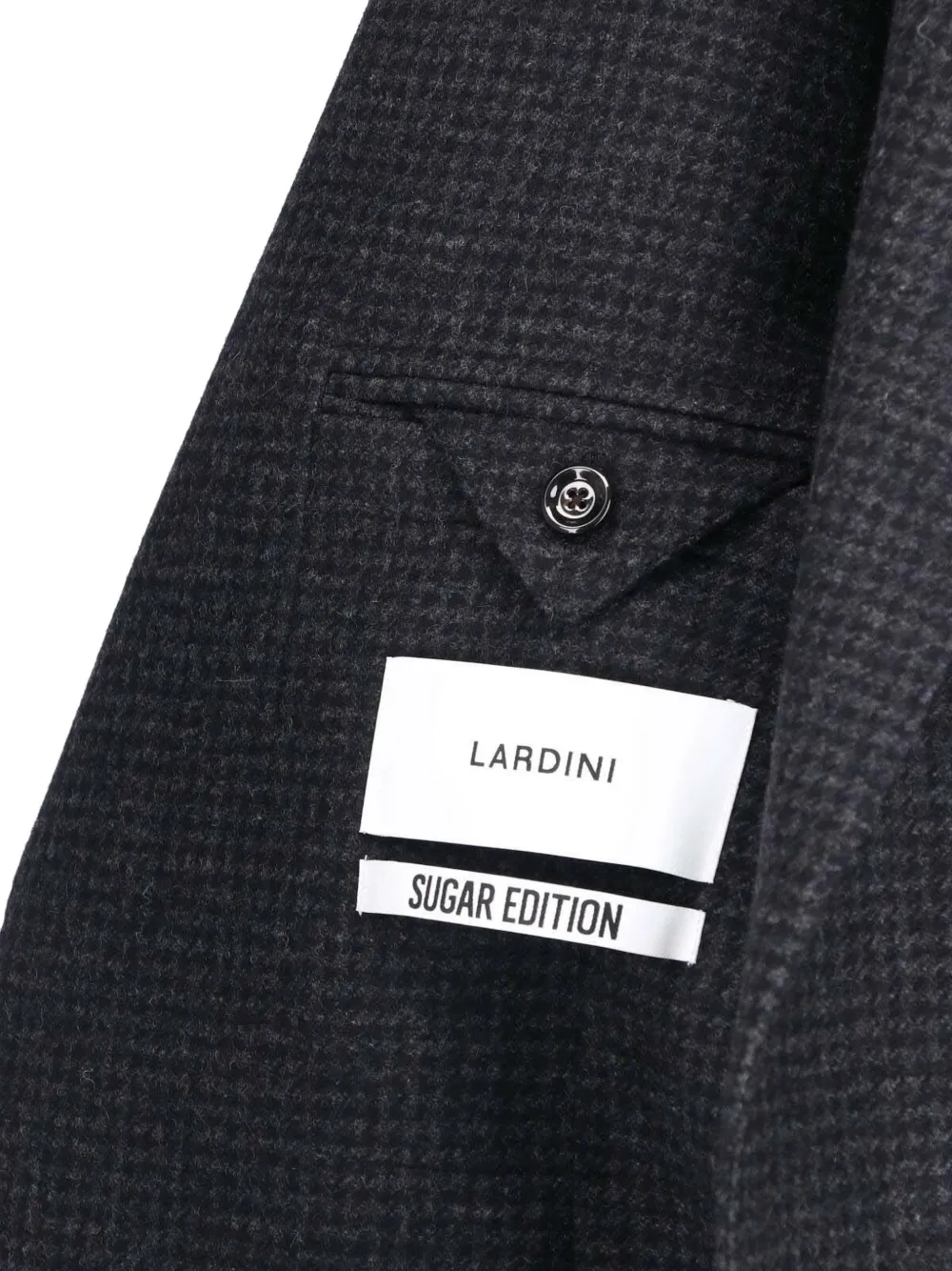 Lardini Geruite blazer met gekerfde revers Grijs