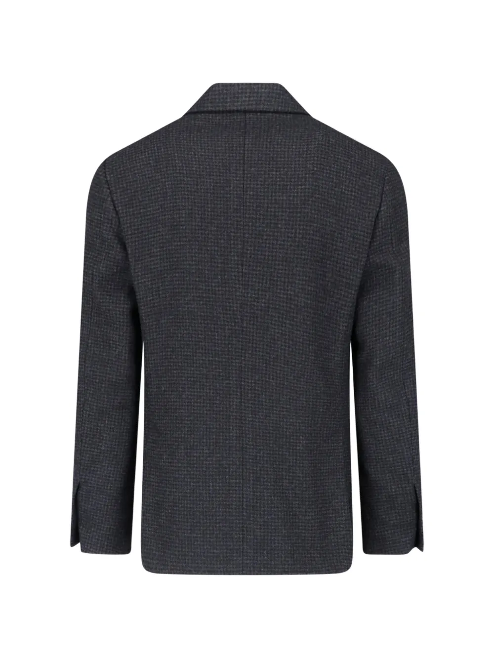 Lardini Geruite blazer met gekerfde revers Grijs