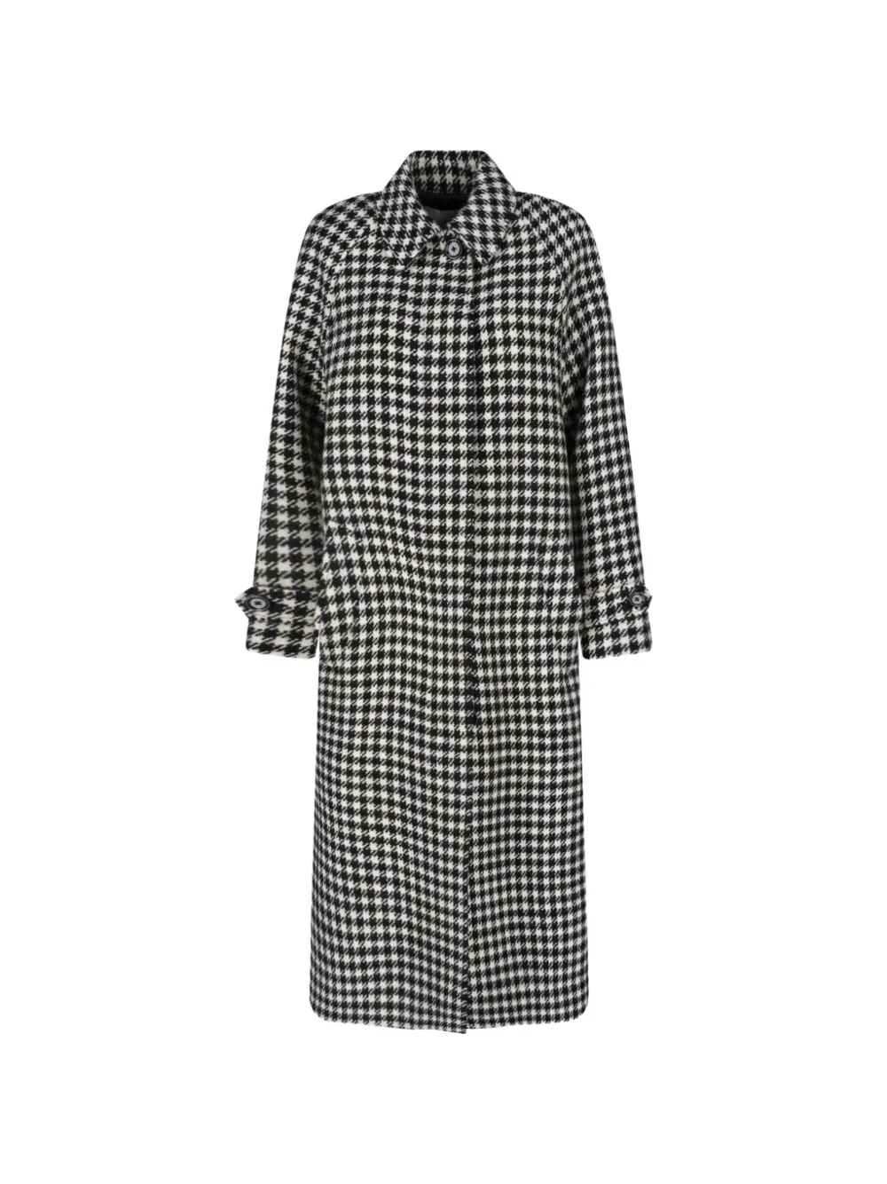 Lardini houndstooth-pattern belted coat