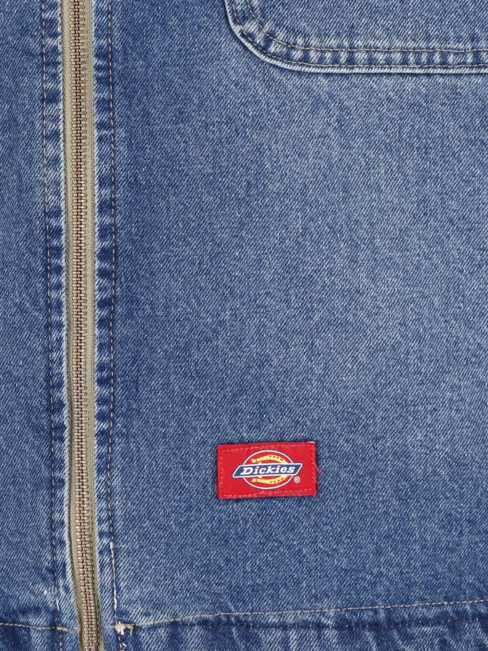 DICKIES corduroy-collar denim jacket Blauw