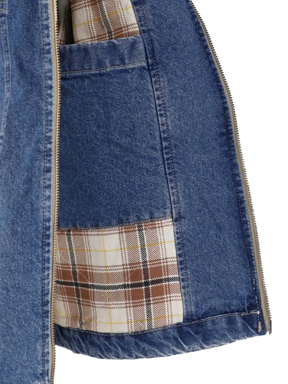 DICKIES corduroy-collar denim jacket Blauw