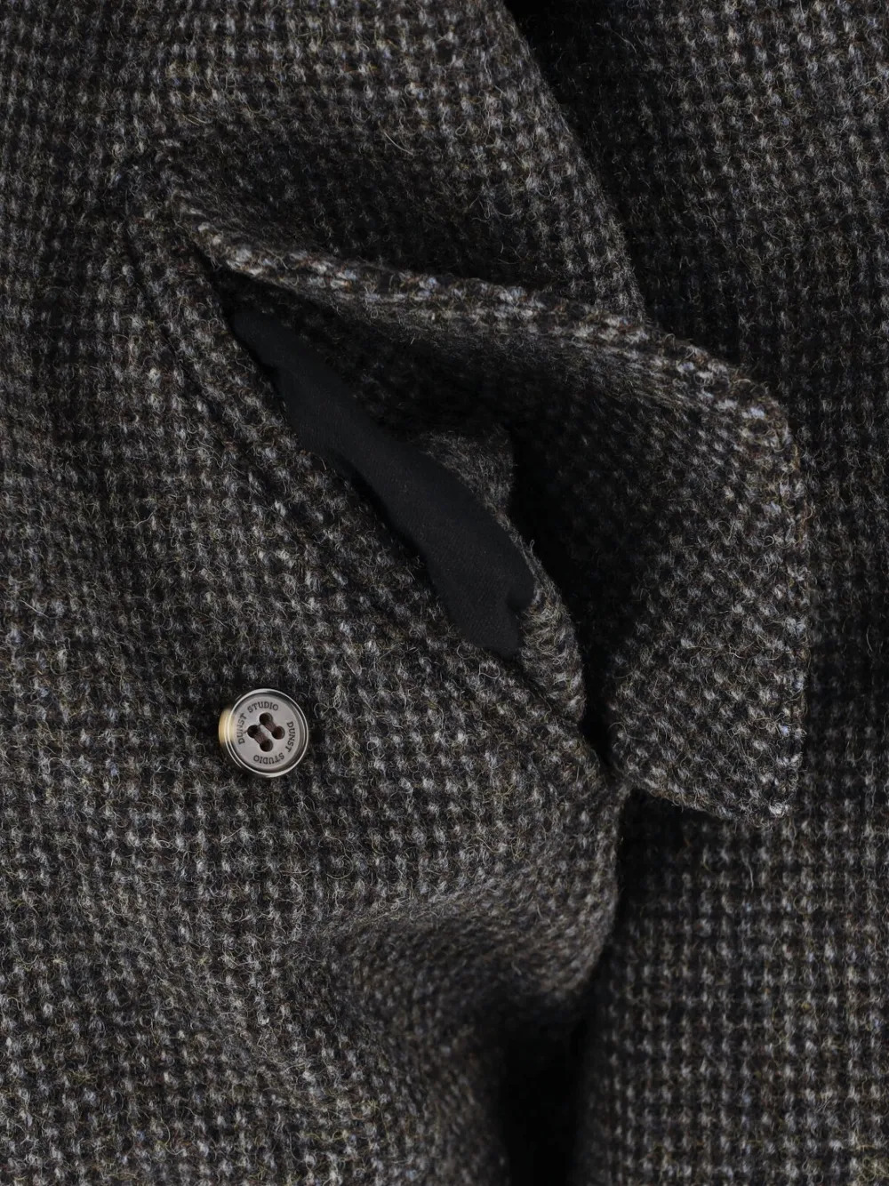 DUNST check-pattern wool jacket Bruin