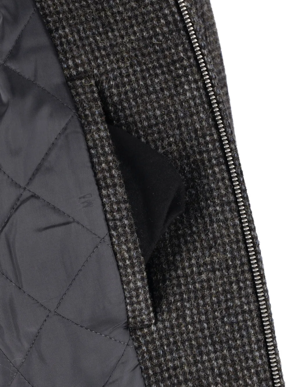 DUNST check-pattern wool jacket Bruin