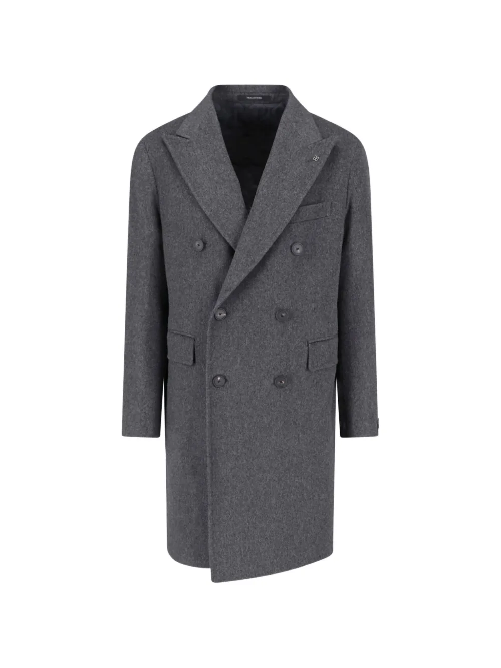 Tagliatore double-breasted peak-lapel coat - Grigio