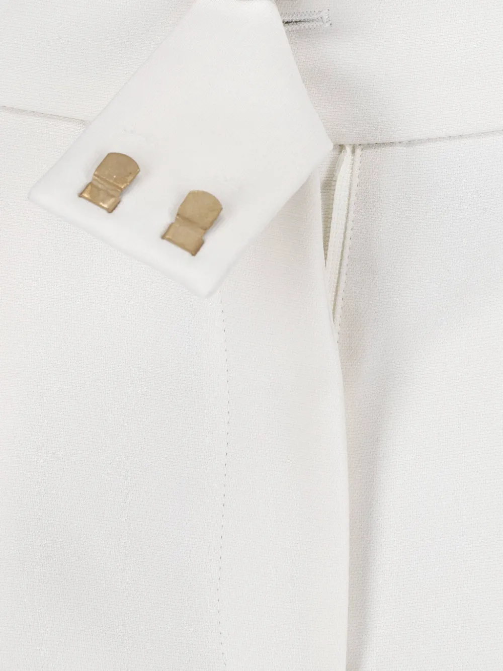 Giorgio Armani pleated silk trousers Wit