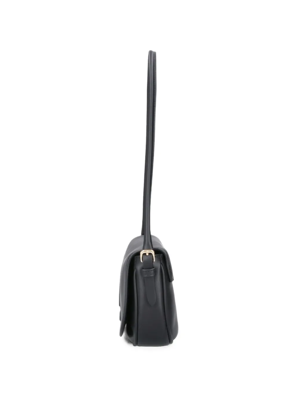 Miu leather shoulder bag Zwart