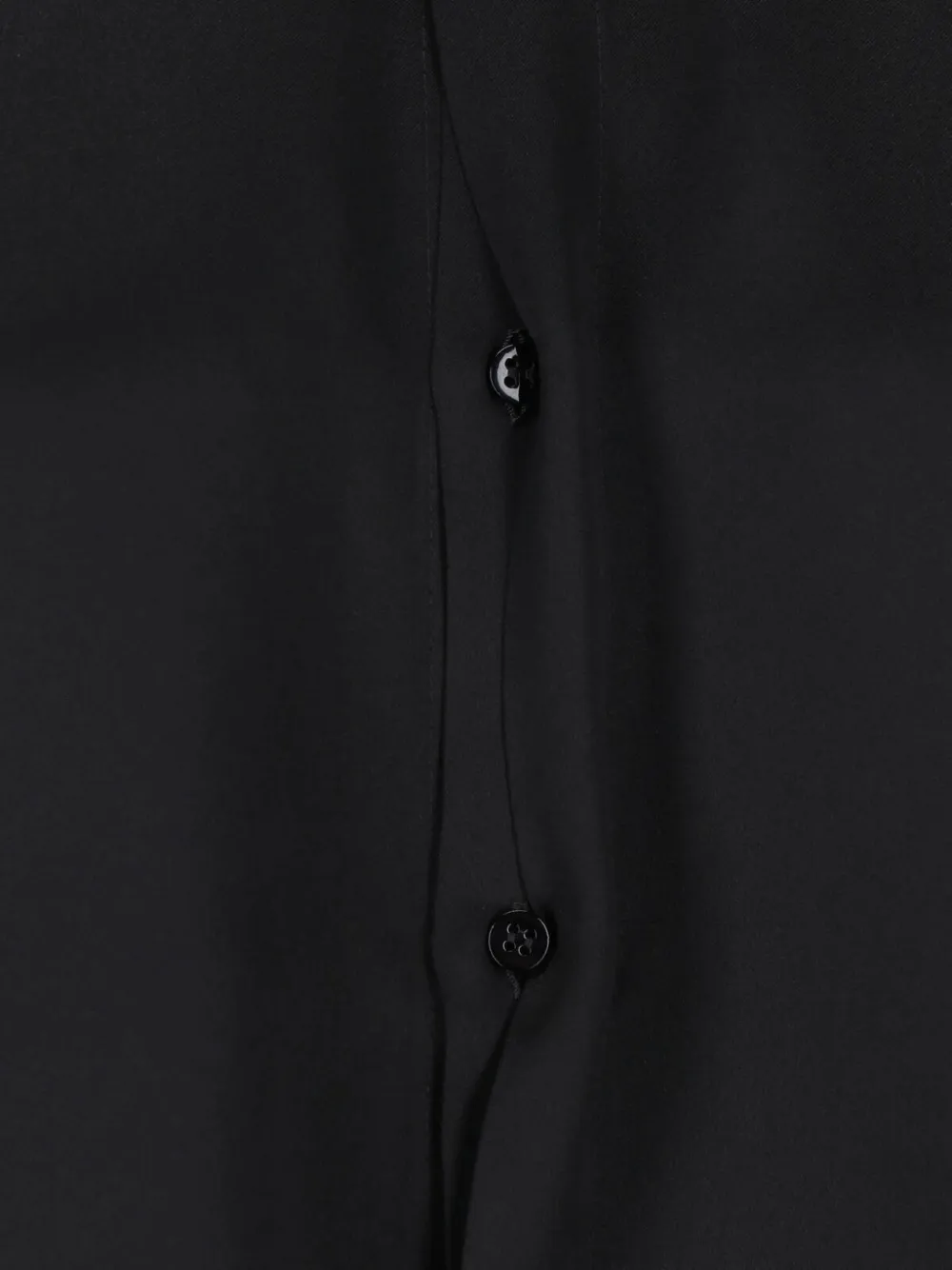 SA SU PHI Blouse met strikhals en uitlopende manchetten Zwart