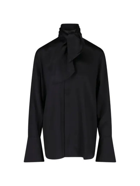 SA SU PHI tie-neck flared-cuff shirt