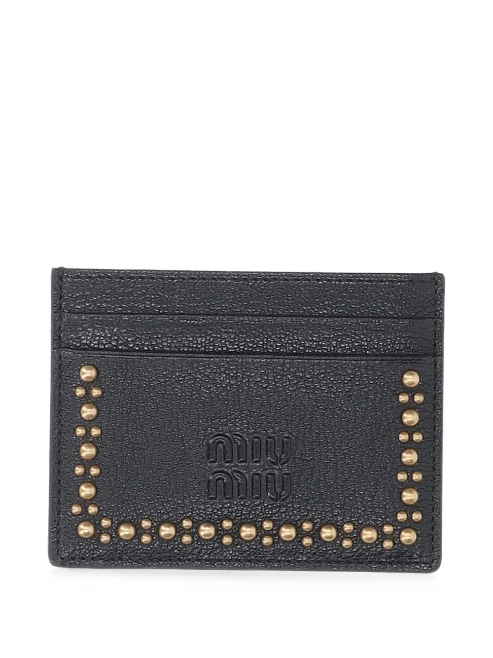 Miu Miu leather card holder - Nero