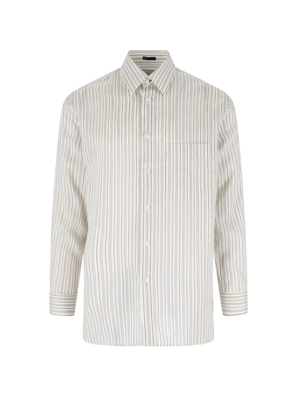 Paul Smith striped-print chest-pocket shirt - Nude