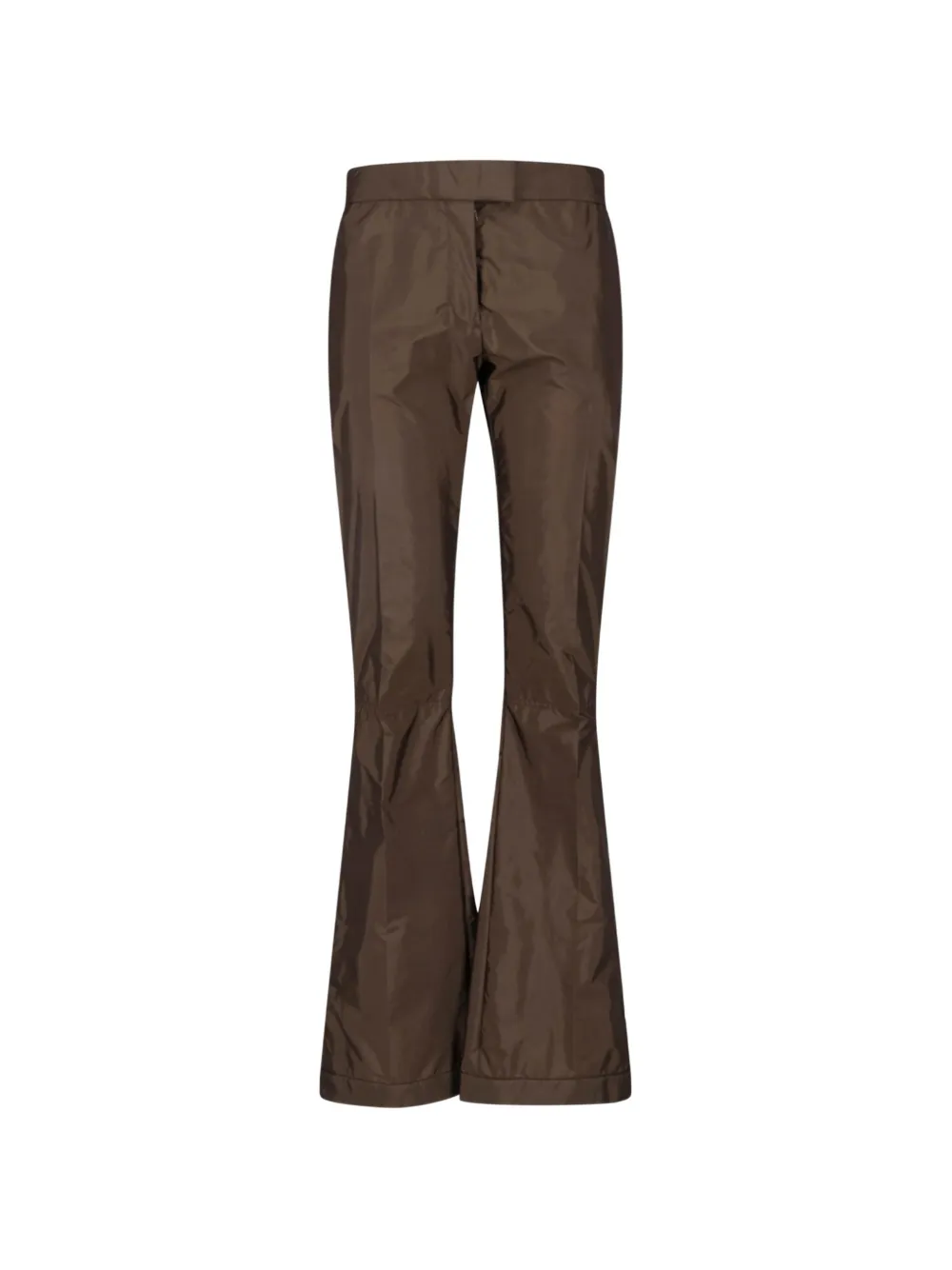 Miu Miu pantalon en tissu technique - Marron Miu Miu pantalon en tissu technique - Marron