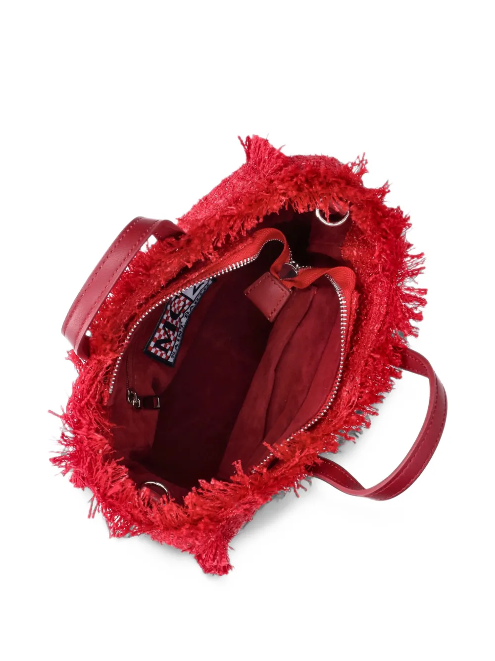 MC2 Saint Barth Kids mini fringed Vanity tote bag Rood