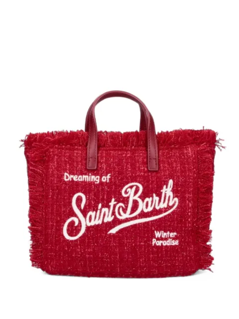 MC2 Saint Barth Kids mini fringed Vanity tote bag